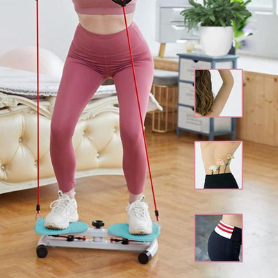 BHAVYATA ENTERPRISE Twister Stair Stepper Exercise with Resistance Band Helps in Weight Loss Stepper(Pink)