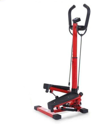 IRIS Mini Stepper,Fitness Stair Stepper with Handle Bar Stepper(Red, Black)