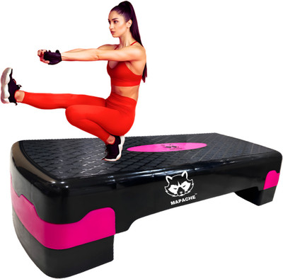 MAPACHE AEROBIC STEPPER For Home & Gym Use (68x28x15)Perfect For Workouts Shiny Pink Stepper(Pink)