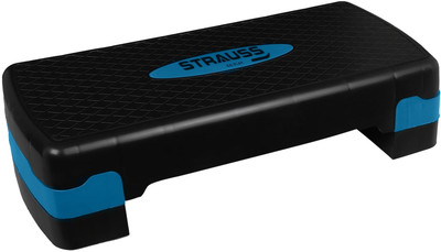 Strauss Aerobic Stepper for Exercise & Fitness Stepper(Blue)
