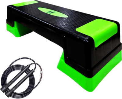 MAPACHE Giant Aerobic Stepper With Premium Skipping Rope for Home and Gym Stepper(Green)