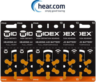 Widex Hearing Aid Battery-Size 13-Pack of 30 Batteries -5 Strips 28001601000 Stethoscope Case(Orange)
