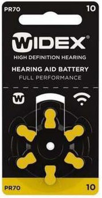Widex Hearing Aid Battery-Size 10- Pack of 30 Batteries Hear.com 2 800 1600 000 Stethoscope Case(Yellow)