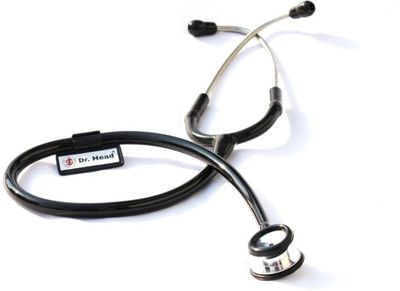 Dr. Head Care Pediatric Dual Head Aluminum Stethoscope For all Doctors Pediatric Care Dual Head Stethoscope(Black)
