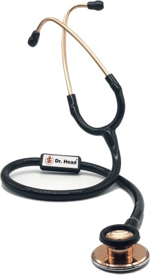 Dr. Head Care Rose Gold Stethoscope Rose Gold-Finish Chest piece Luman Type Stethoscope(Black, Rose Gold)