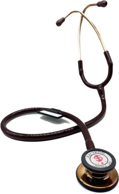 Dr. Head Double Head Copper-Finish Chest-piece, Chocolate Tube for Doctors Stethoscope Stethoscope for Doctor Stethoscope(Brown)