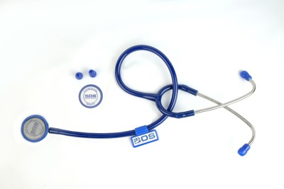 Bos Medicare Surgical Stethoscope Super Black Single head ( Bosm 14 ) Stethoscope Cardiology Stethoscope Super Black Single head Stethoscope(Black, Blue)