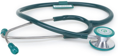 RCSP Dual Head Stethoscope cardiology for Doctors and medical student pediatric and Adult stethoscope GREEN Acoustic Stethoscope(Green)