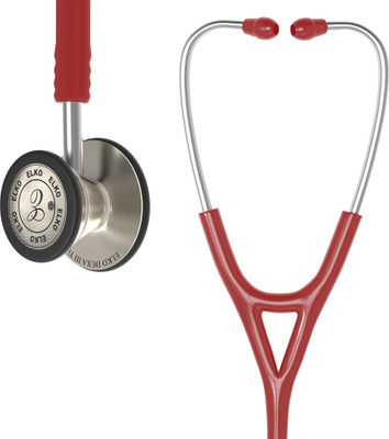 ELKO EL-250 DEXA III TI Titanium Dual Head Acoustic Stethoscope(Red)