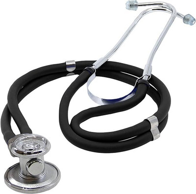 SWADESI BY MCP Professional Rappaport Stethoscope 360° Rotating Dual Head Tubing for All Ages Manual Stethoscope(Black)