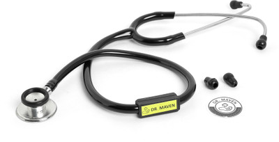 Dr. MAVEN EchoPulse Pro Stethoscope For Medical Students and Doctors Premium Stethoscope(Black)