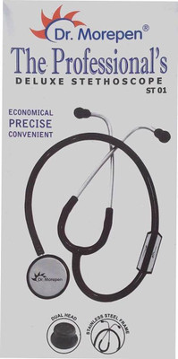Dr. Morepen ST-01A Stethoscope, Stethoscope(Black)