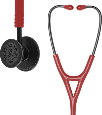 ELKO EL-250 DEXA III TI Black Edition Titanium Dual Head Acoustic Stethoscope(Red)