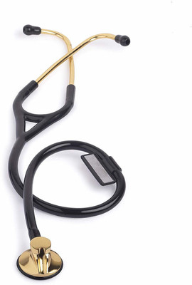 MCP Gold plated Single Head Stethoscope Acoustic Stethoscope(Black, Gold)