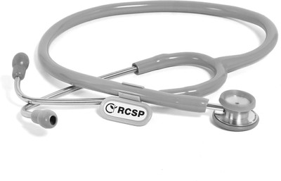 RCSP Stethoscope Pediatric For Doctors & Medical Student Nurses Stainless Steel Acoustic Stethoscope(Grey)