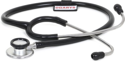 DGARYS Stethoscope for doctors medical staff, Nurses and Medical student Professional Acoustic Stethoscope(Black)