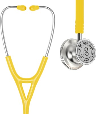 ELKO CROSS III SS Stainless Steel Dual Head Acoustic Stethoscope(Yellow)