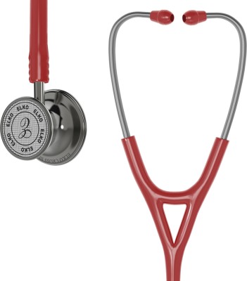 ELKO CROSS III SS Stainless Steel Head Acoustic Acoustic Stethoscope(Red)