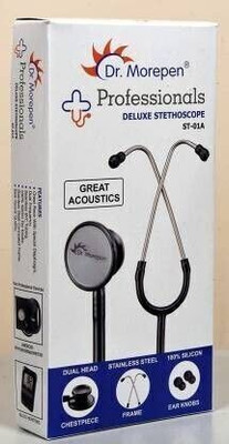 Dr. Morepen Professionals Deluxe Stethoscope Stethoscope(Black)
