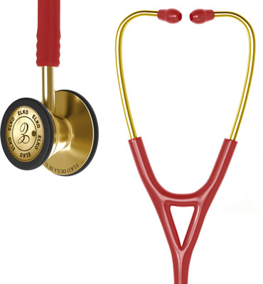 ELKO EL-250 DEXA III Ti Gold Edition Titanium Acoustic Stethoscope(Red)