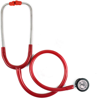 Dishan Evolife PVC Tubing Double Sided Chestpiece For Pediatric Patient Manual Stethoscope(Red)