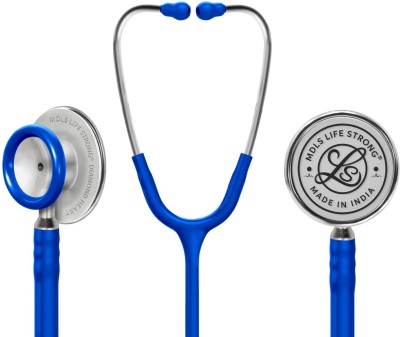 MDLS Life strong Daimond Heart Aluminium Finished Bras Ring Light wait Chest Pies Stethoscope Acoustic Stethoscope(Blue)