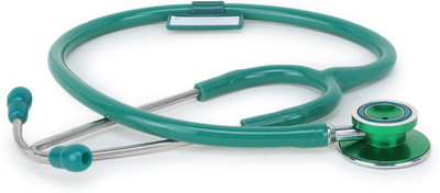 RCSP Stethoscope for doctors medical staff, Nurses and Medical student Professional version III Acoustic Excel AL light weight green Acoustic Stethoscope(Green)