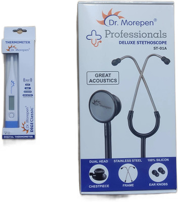 Dr. Morepen ST01 AND MT Thermameter DEGITAL Stethoscope(Blue, Black, White) deal from flipkart