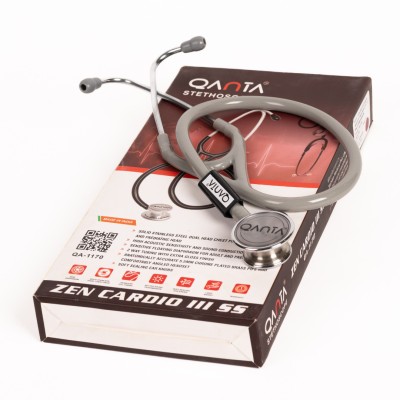 Qanta ZEN CARDIO III SS Cardiology Stethoscope(Grey)