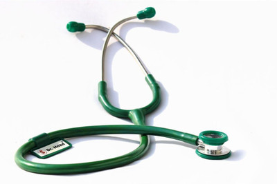 Dr. Head Care Pediatric Dual Head Aluminum Stethoscope For all Doctors Pediatric Care Dual Head Stethoscope(Green)