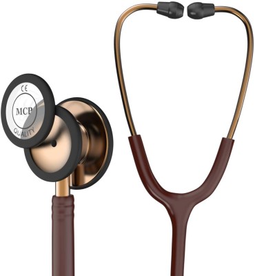 MCP Cardo 3 Monitoring Stethoscope, Copper-Finish Chestpiece, Chocolate Tube for Doctors Students Nurse Acoustic Stethoscope(Brown)