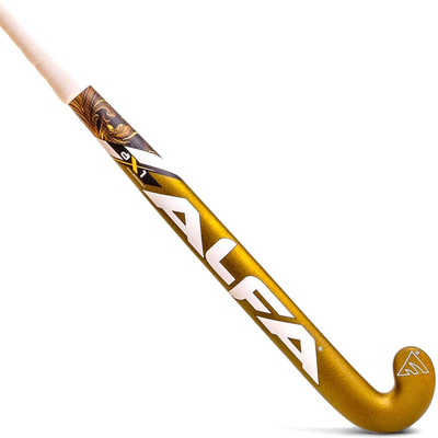 ALFA AX1 Composite Scoop Bend Hockey Stick - 93.98 cm(Gold)