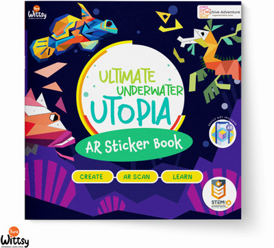 Think Wittsy 24.05 cm Ultimate Underwater Utopia AR Sticker Book Removable Sticker(Pack of 1)