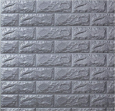 DEEP ENTERPRISE Abstract Grey Wallpaper(77 cm x 70 cm, Pack of 4)
