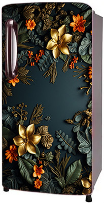 UISSPRODUCT 48 inch Fridge Single Door Wallpaper Sticker Wrap For Refrigerator (Size 24x48 inch) Self Adhesive Sticker(Pack of 1)