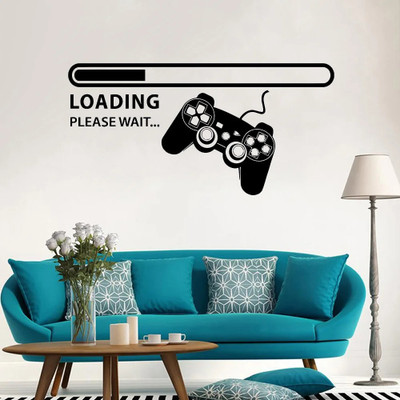 SnappyVinyl 42 cm Gamer Xbox Loading Controller Games Self Adhesive Sticker(Pack of 1)