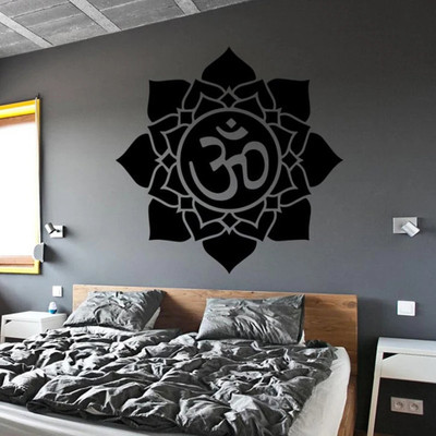 SnappyVinyl 30 cm Om Self Adhesive Sticker(Pack of 1)