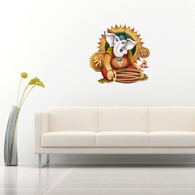 ZEN TREK 45 cm Modern Art Ganesha Self Adhesive Sticker(Pack of 1)