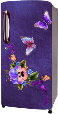 SDPRINTINGHUB 49 inch Fridge Single Door Wallpaper Sticker Wrap For Refrigerator (Size 24x63 inch) Self Adhesive Sticker(Pack of 1)