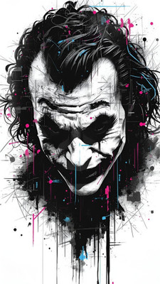 swaroopa 16.5 inch Joker Sticker Self Adhesive Sticker(Pack of 1)