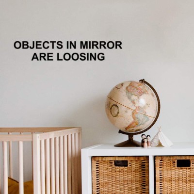 Xskin 29 cm Objects Mirror Loosing Wall Decals Easy to Apply Self Adhesive Sticker(Pack of 1)