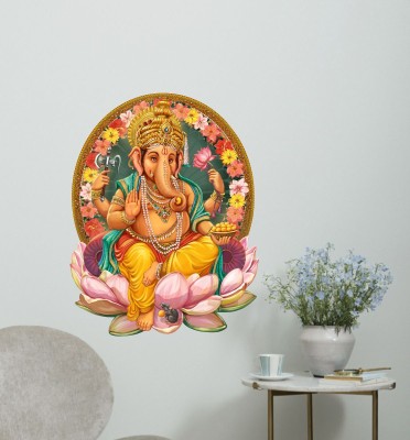 STICKER STUDIO 58 cm Ganesh ji Wall Sticker & Decal Self Adhesive Sticker(Pack of 1)