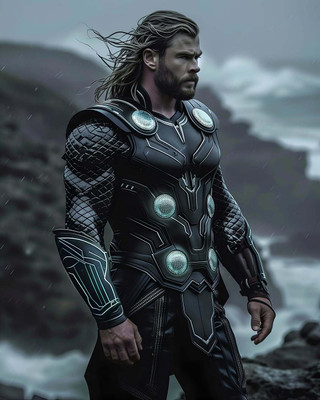 swaroopa 16.5 inch Thor Sticker Self Adhesive Sticker(Pack of 1)