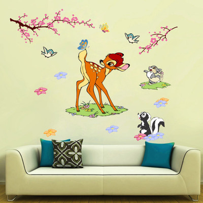 Decor Villa 48 cm ANIMALS Removable Sticker(Pack of 1)