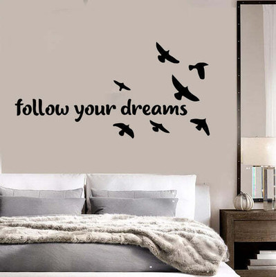 SnappyVinyl 27 cm Birds Dreams Self Adhesive Sticker(Pack of 1)