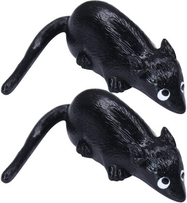 PMW 5 inch 2 Pcs Realistic Fake /Soft Mouse/Sticky Rat TOYS Reusable Sticker(Pack of 2)