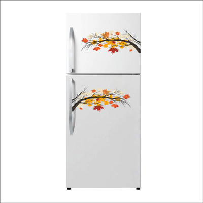 Happy Customise 28 cm Tree Branch Fridge Self Adhesive Sticker(Pack of 1)