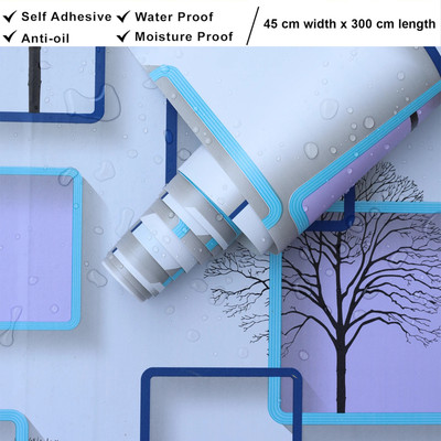 RosaStella 304.8 cm Self Adhesive Removable Peel and Stick Waterproof Wallpaper (45 X 304.8 cm ) Self Adhesive Sticker(Pack of 10)