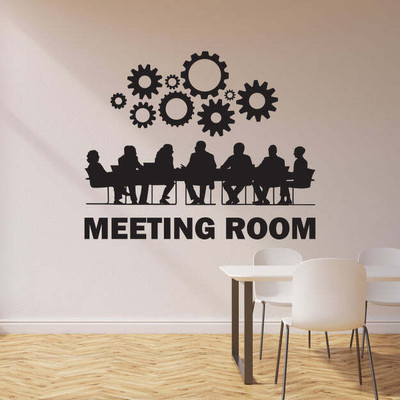 Xskin 27 cm Business Team Gears Stickers Mural Self Adhesive Sticker(Pack of 1)