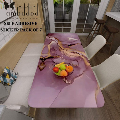 ambdded 200 cm AMB-STICKER-80-PACKOF-7 Self Adhesive Sticker(Pack of 7)